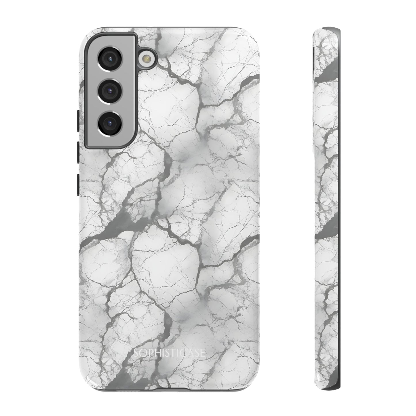 Marble Opulence in Charcoal Grey - Tough Phone Case