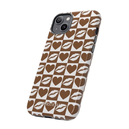 Belle Amie in Deep Brown - Galentines Release - Shockproof Phone Case for iPhone, Samsung Galaxy and Google Pixel