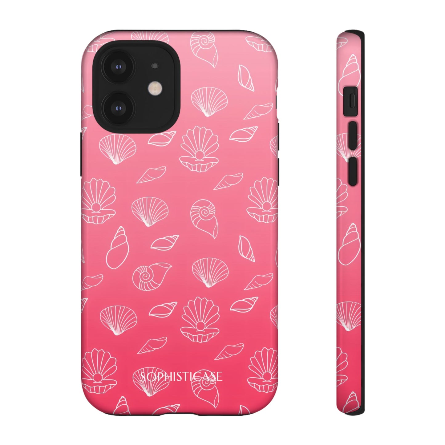Seashell Society in Sunset Pink - iPhone Case, Samsung Galaxy Case, Google Pixel Case