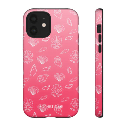 Seashell Society in Sunset Pink - iPhone Case, Samsung Galaxy Case, Google Pixel Case