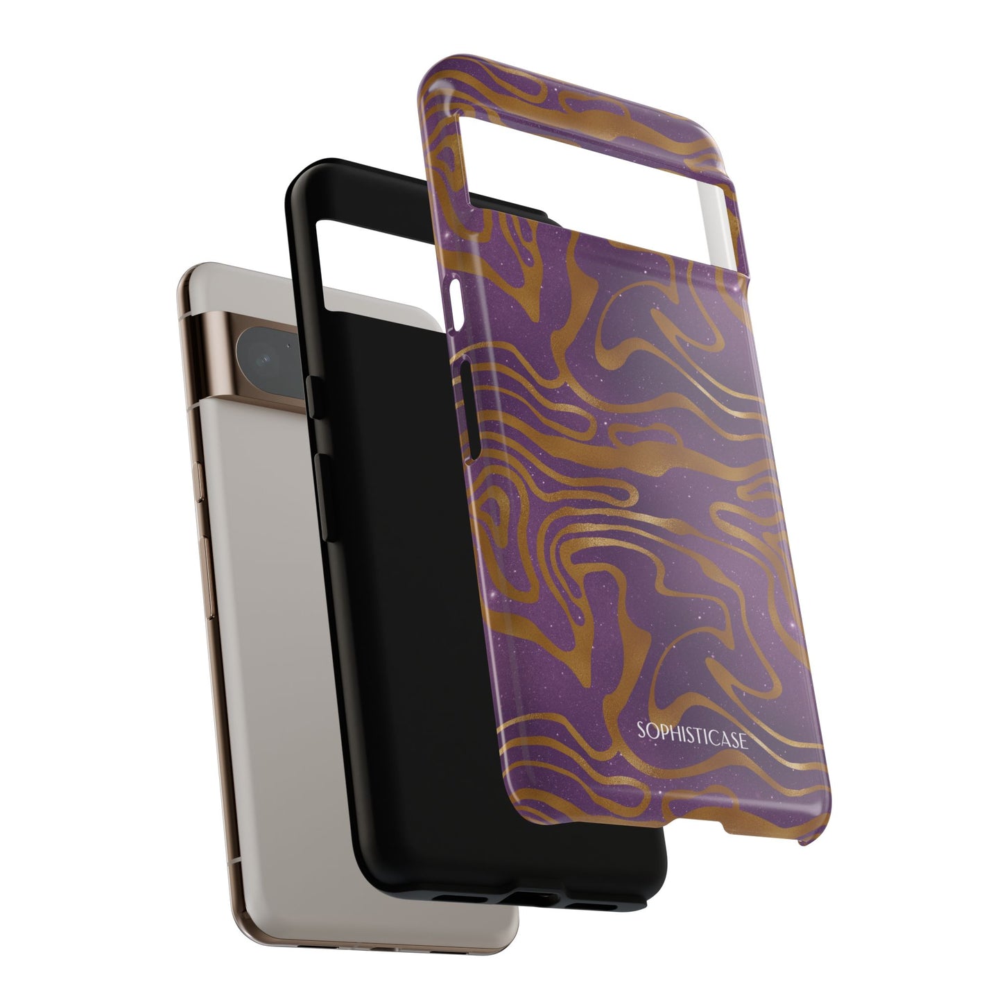 Cosmic Gold in Purple - iPhone Case, Samsung Galaxy Case, Google Pixel Case