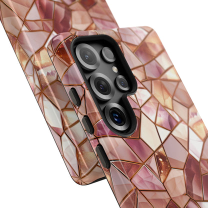 Rose' Runway in Champagne Mosaic - Tough Phone Case