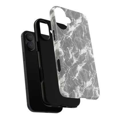 Marble Crush in Charcoal Grey - Tough Phone Case