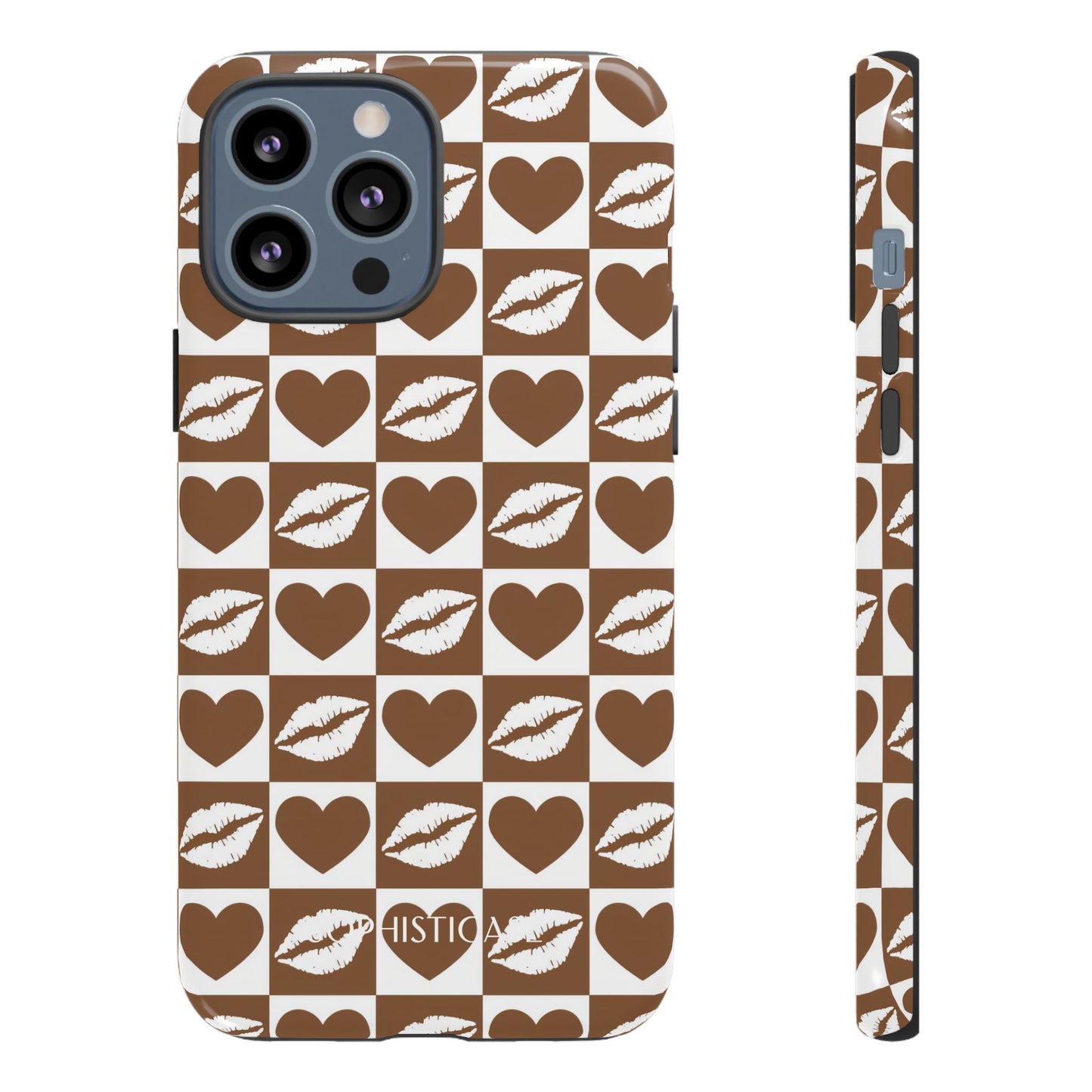 Belle Amie in Deep Brown - Galentines Release - Shockproof Phone Case for iPhone, Samsung Galaxy and Google Pixel