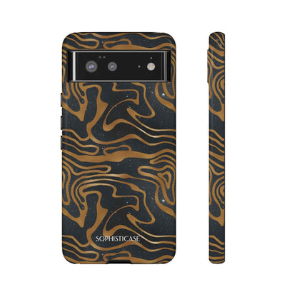 Cosmic Zebra in Black - iPhone Case, Samsung Galaxy Case, Google Pixel Case