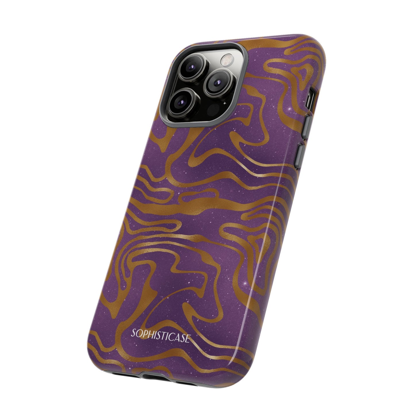 Cosmic Gold in Purple - iPhone Case, Samsung Galaxy Case, Google Pixel Case