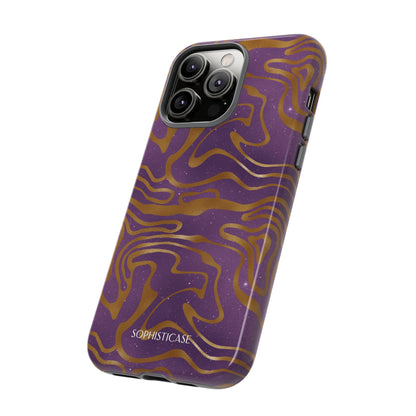 Cosmic Gold in Purple - iPhone Case, Samsung Galaxy Case, Google Pixel Case