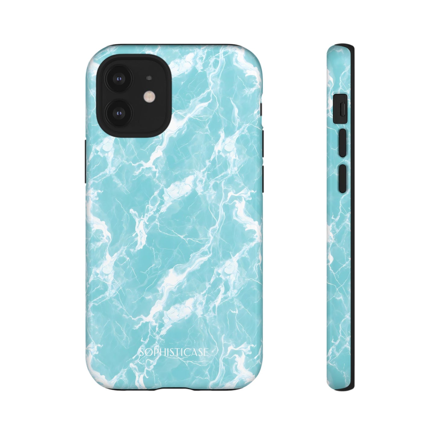 Marble Crush in Aqua - iPhone Case