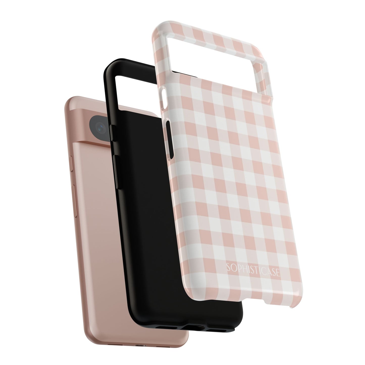 Tough Case - Gingham in Neutral Beige