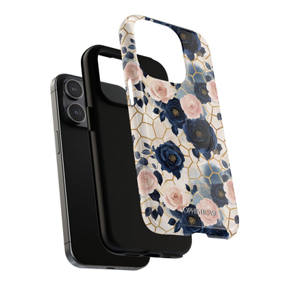 Royal Floral in Navy Hive - iPhone Magsafe Case
