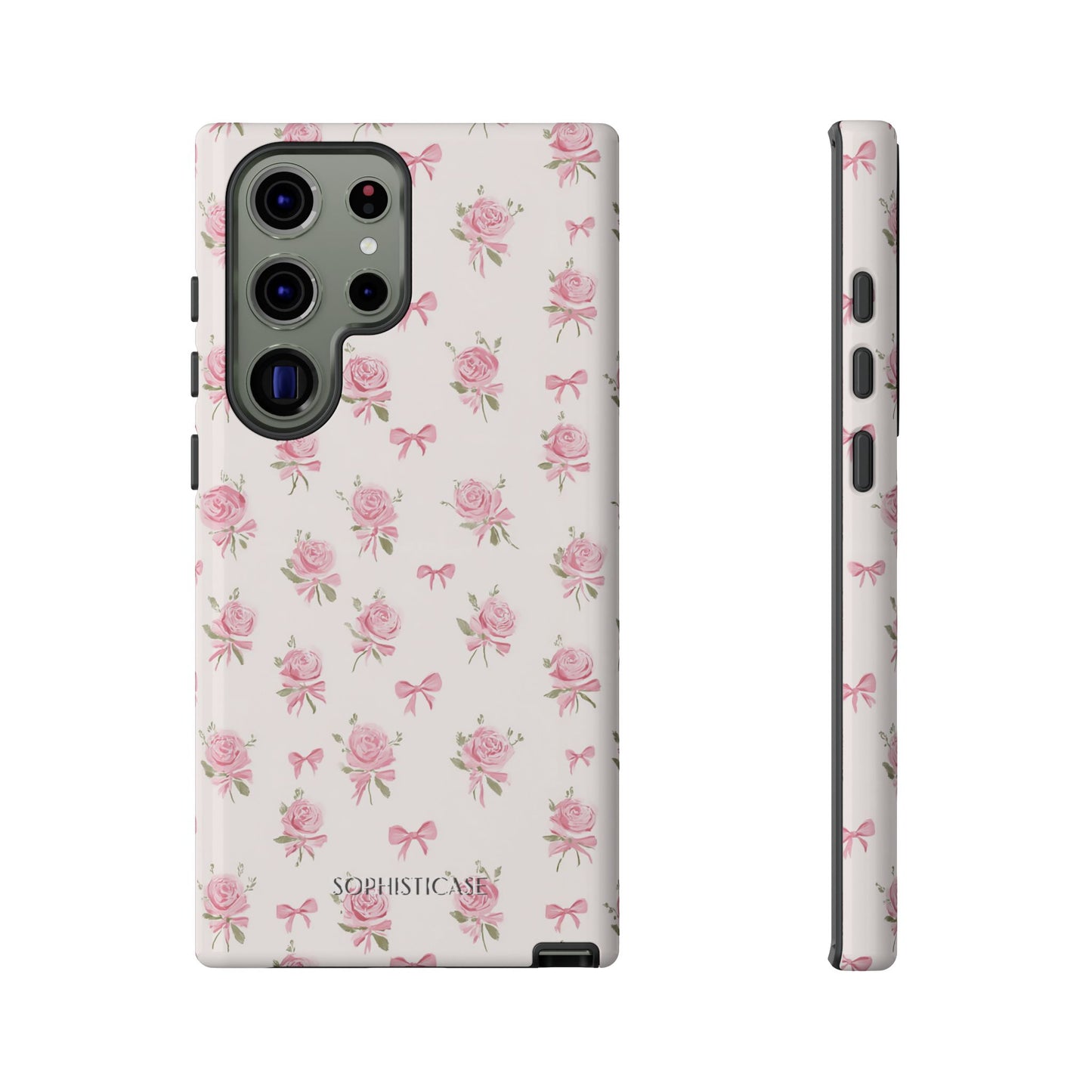 The Sweetest Thing in Coquette Roses and Bows - iPhone Case, Samsung Galaxy Case, Google Pixel Case