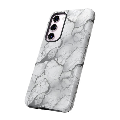 Marble Opulence in Charcoal Grey - Tough Phone Case