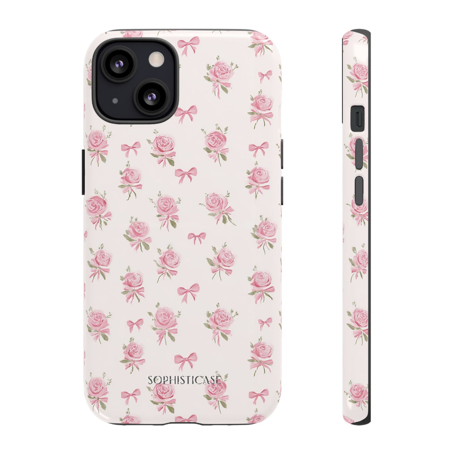 The Sweetest Thing in Coquette Roses and Bows - iPhone Case, Samsung Galaxy Case, Google Pixel Case