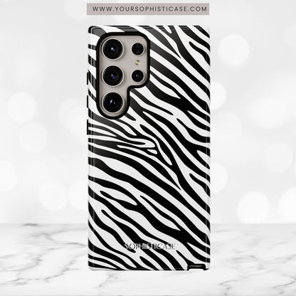 Dark Thoughts in Urban Zebra - Tough Phone Case