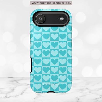 Tough Love in Aqua - Tough Phone Case