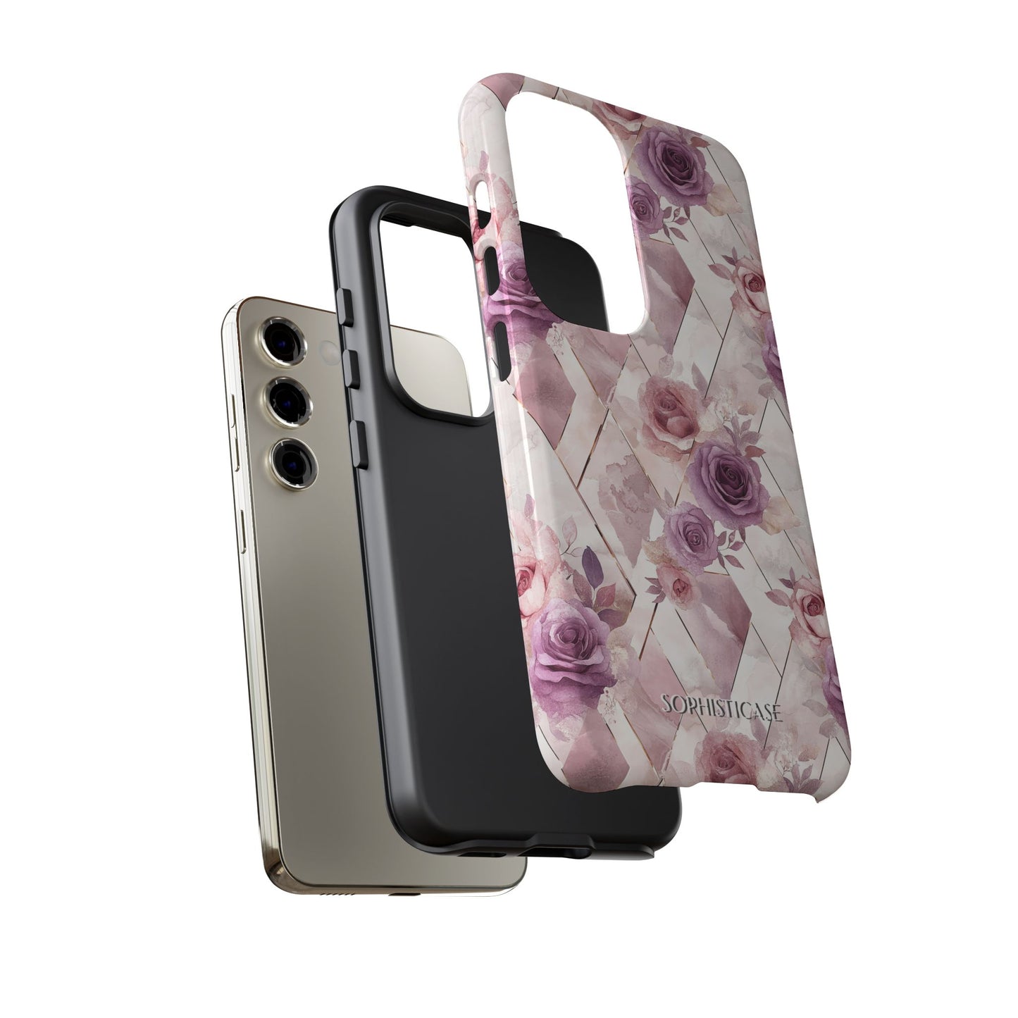Royal Floral in Mauve Rose - Tough Phone Case