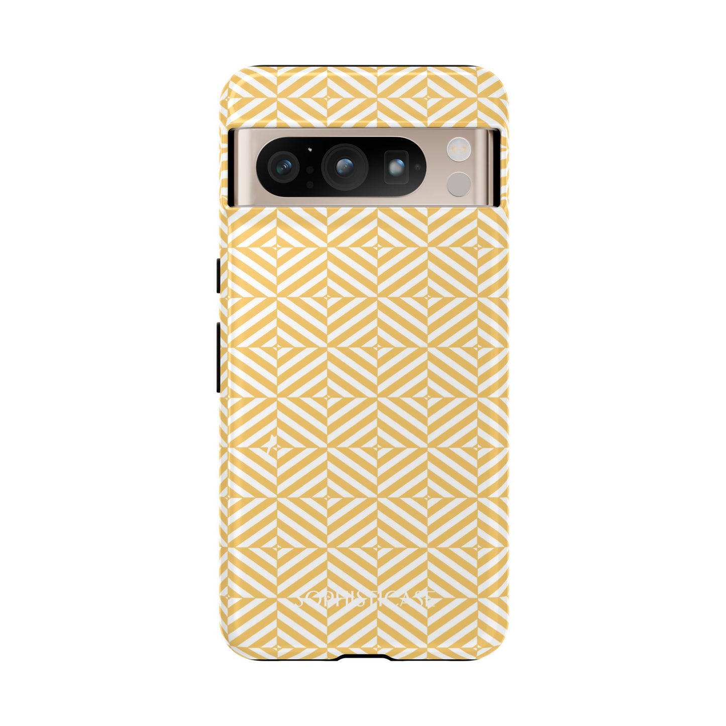 Illusions in Yellow - Dual Layer Shockproof Phone Case for iPhone, Google Pixel and Samsung Galaxy