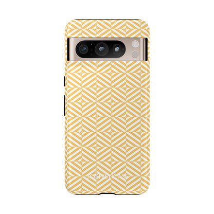 Illusions in Yellow - Dual Layer Shockproof Phone Case for iPhone, Google Pixel and Samsung Galaxy