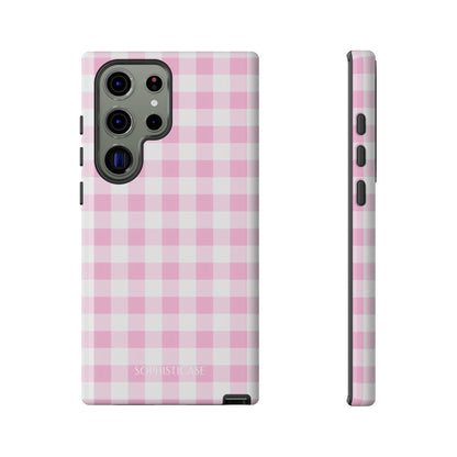 Gingham in Pink - Tough Phone Case