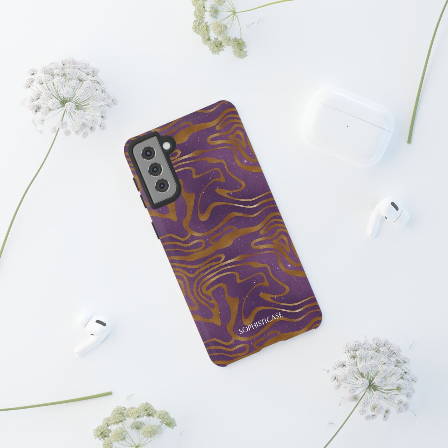Cosmic Zebra in Purple - iPhone Case, Samsung Galaxy Case, Google Pixel Case