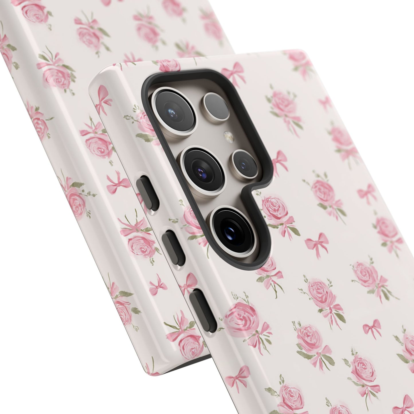 The Sweetest Thing in Coquette Roses and Bows - iPhone Case, Samsung Galaxy Case, Google Pixel Case