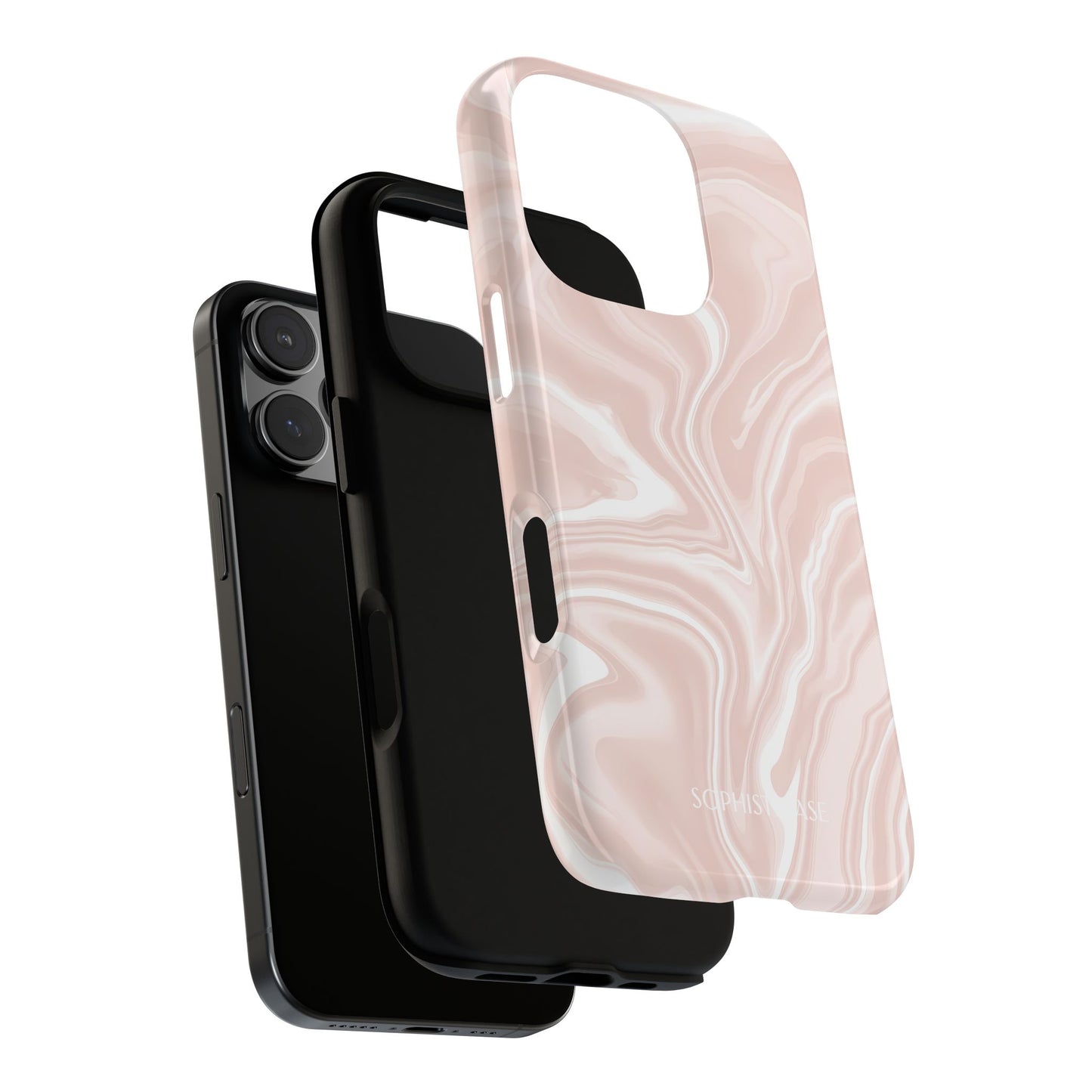 Liquid Dreams in Neutral Beige - Tough Phone Case