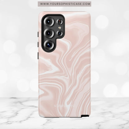 Liquid Dreams in Neutral Beige - Tough Phone Case