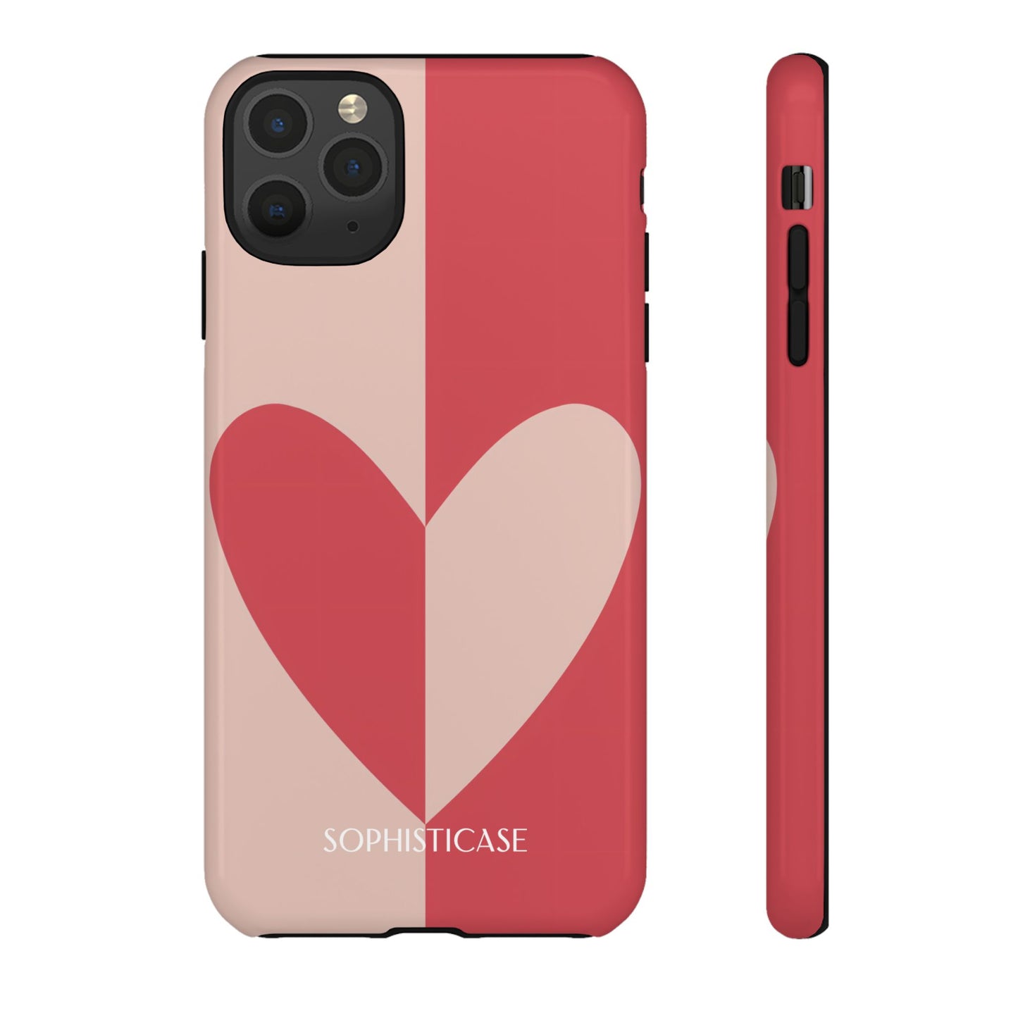 Be Mine in Red and Brown - Phone Case for iPhone