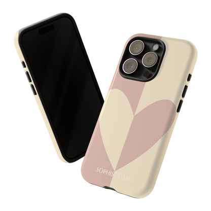 Be Mine in Brown and Beige - iPhone Case