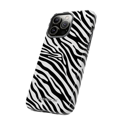 Dark Thoughts in Urban Zebra - Tough Phone Case