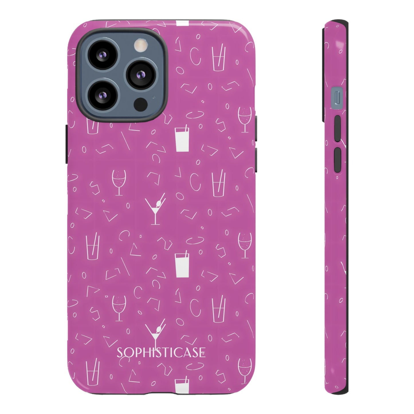 Cocktail Hour in Purple - iPhone Case