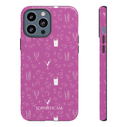Cocktail Hour in Purple - iPhone Case