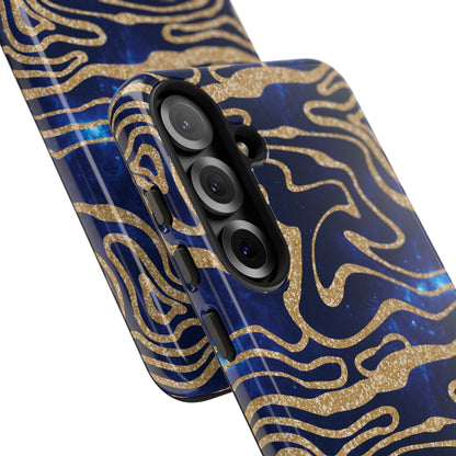 Cosmic Zebra in Blue - iPhone Case, Samsung Galaxy Case, Google Pixel Case