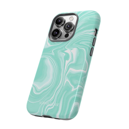 Liquid Dreams in Green - Tough Phone Case
