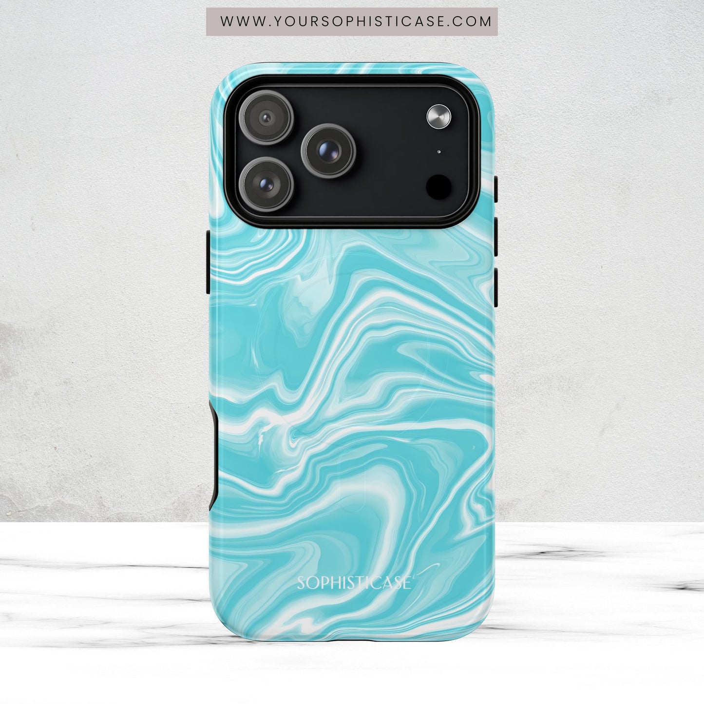 Liquid Dreams in Aqua - Magsafe Case