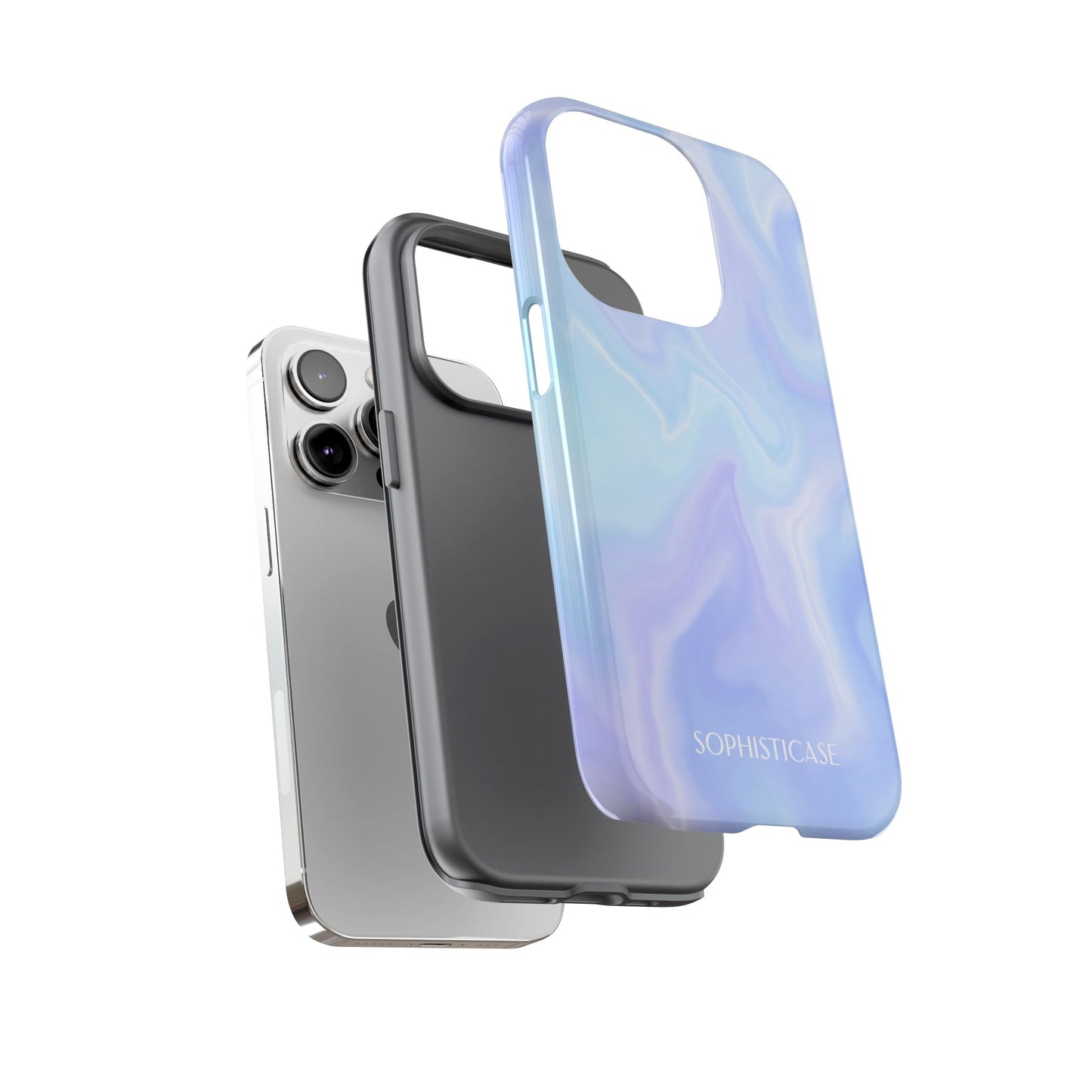 Liquid Magic in Blue Haze - iPhone Case