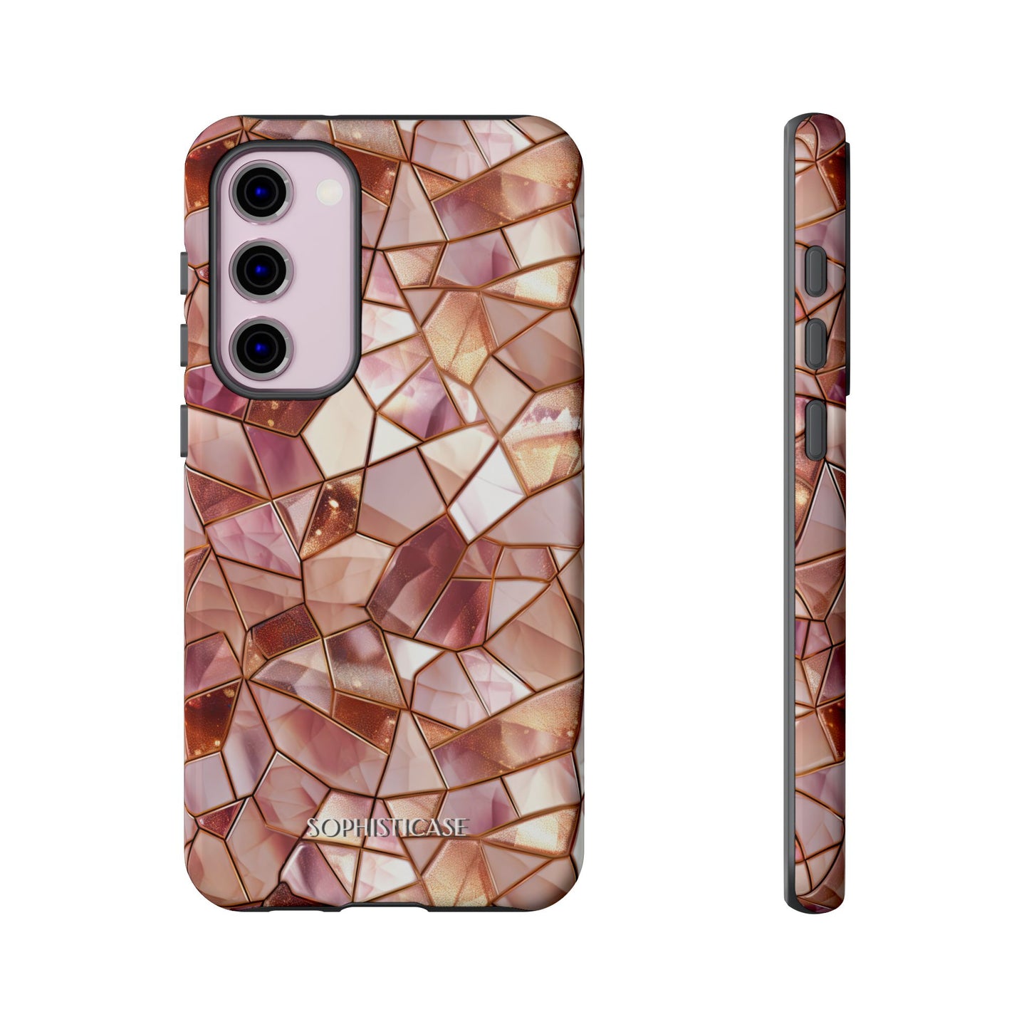 Rose' Runway in Champagne Mosaic - Tough Phone Case