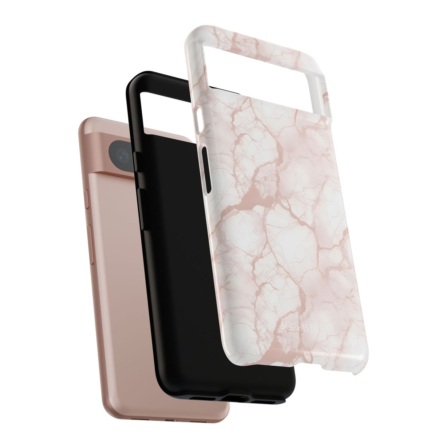 Marble Opulence in Neutral Beige - Tough Phone Case