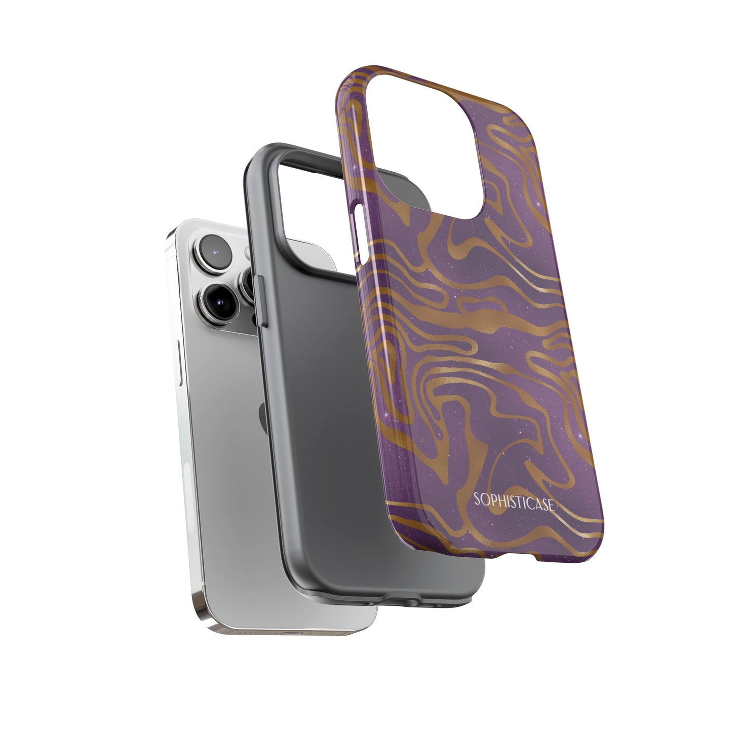 Cosmic Zebra in Purple - iPhone Case, Samsung Galaxy Case, Google Pixel Case