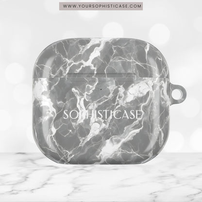 AirPod Cases - Marble Crush in Charcoal Grey