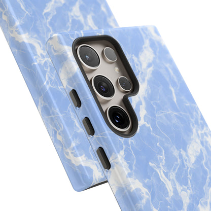 Marble Crush in Blue - Tough Phone Case