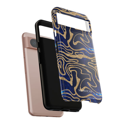 Cosmic Gold in Blue - iPhone Case, Samsung Galaxy Case, Google Pixel Case