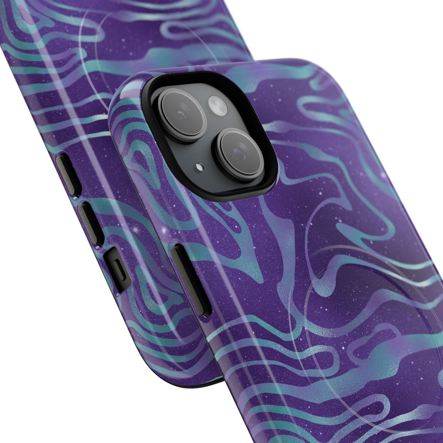 Cosmic Gold in Blue & Purple - iPhone Magsafe Case