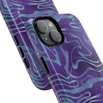 Cosmic Gold in Blue & Purple - iPhone Magsafe Case