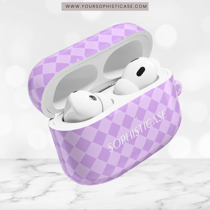 AirPod Cases - Diamond Diva in Pastel Purple