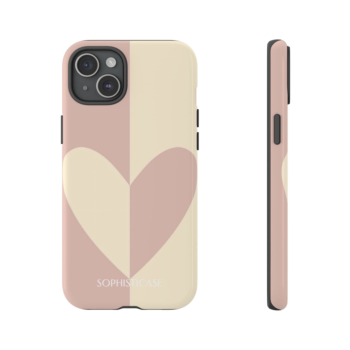 Be Mine in Brown and Beige - iPhone Case