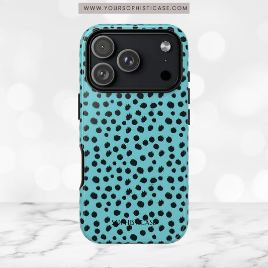 Cheetahs and Liars in Aqua - iPhone Case