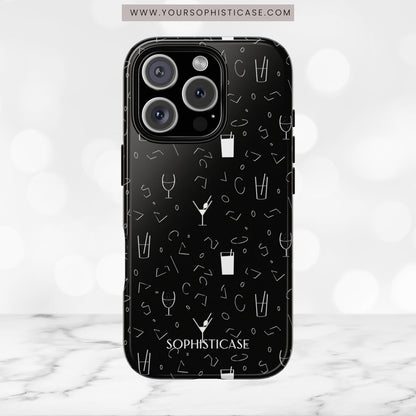 Cocktail Hour in Black - iPhone Case