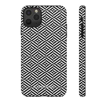 Illusions in Black - Tough Phone Case for iPhone