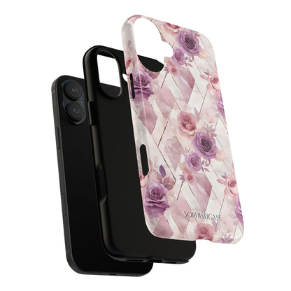 Royal Floral in Mauve Rose - Tough Phone Case